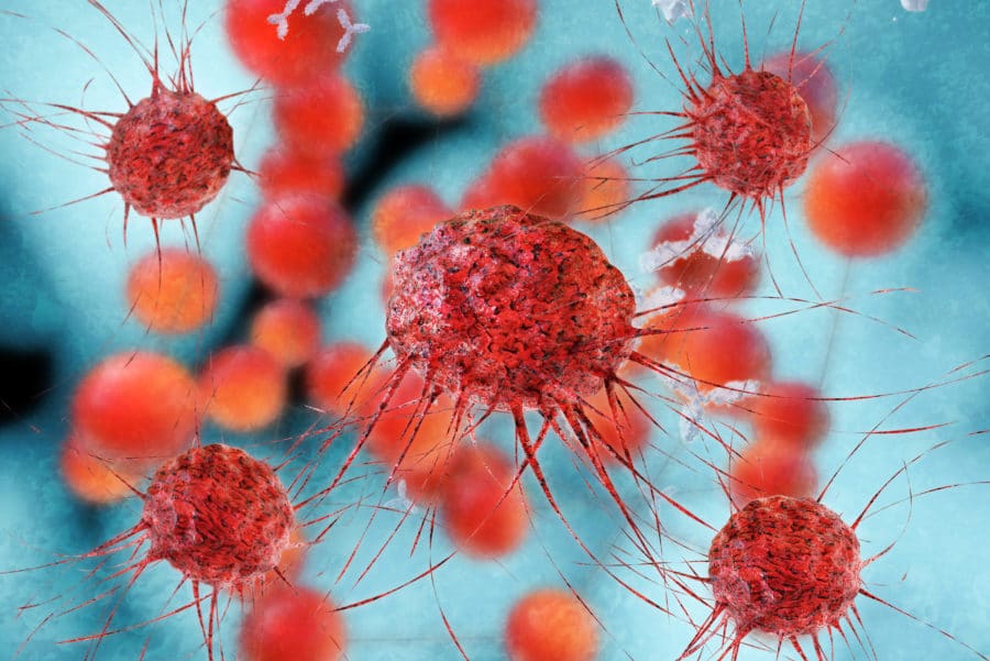 Cancer cells - 3d Rendering